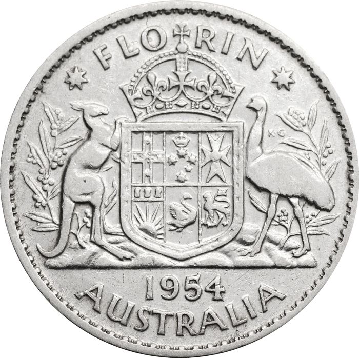 1 флорин 1954 Австралия