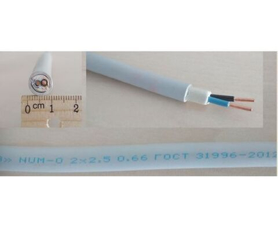 Кабель силовой NYM / NUM 2х2,5 0,66кВ (Конкорд) 50 м