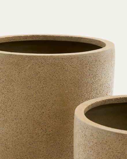 Кашпо Selvi песчаник светло-коричневого цвета  Ø 37 см