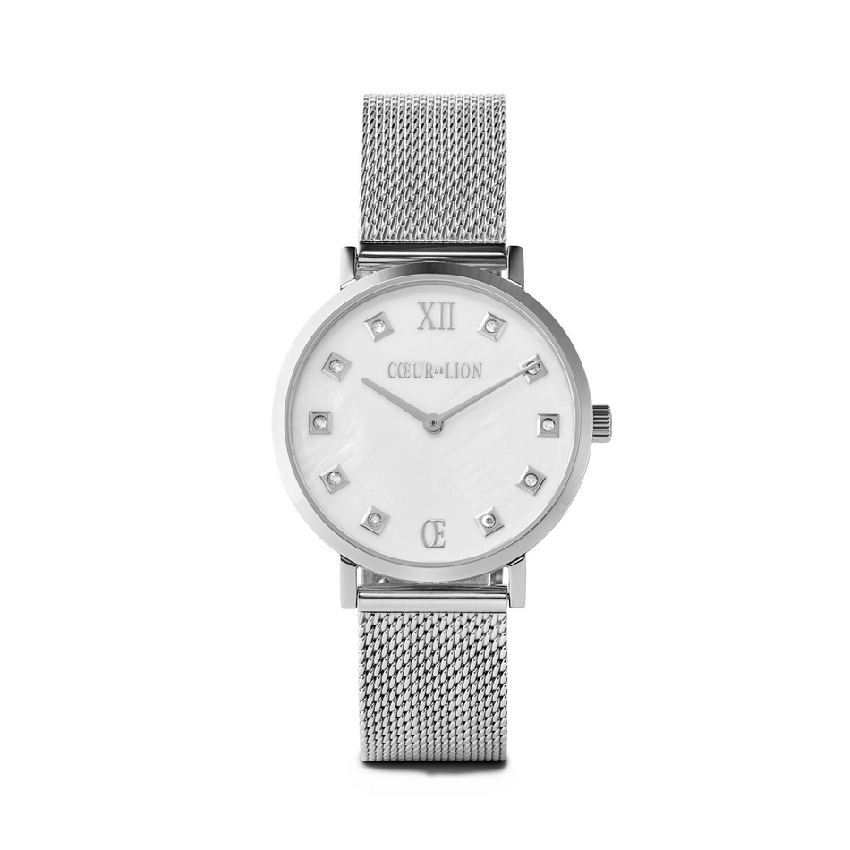 Комплект Coeur de Lion часы и браслет Asymmetry White-Silver 7610/53-1725 цвет серебряный, белый