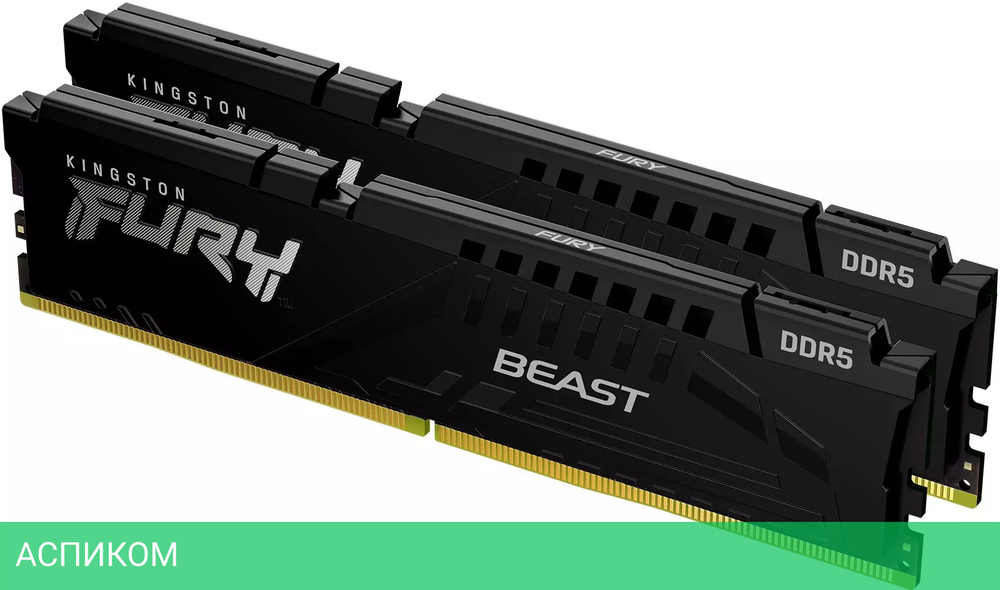 Оперативная память Kingston Fury Beast Black Expo 16Gb (KF560C30BBEK2-16)