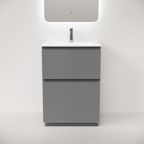 Тумба напольная Sancos Folk Floor 590х445х850, c двумя ящиками оснащенными доводчиками, Ergraut soft, арт.FL60FES