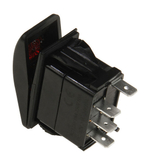 Переключатель трехпозиционный ON-OFF-ON 12В/20А 4Р с подсветкой