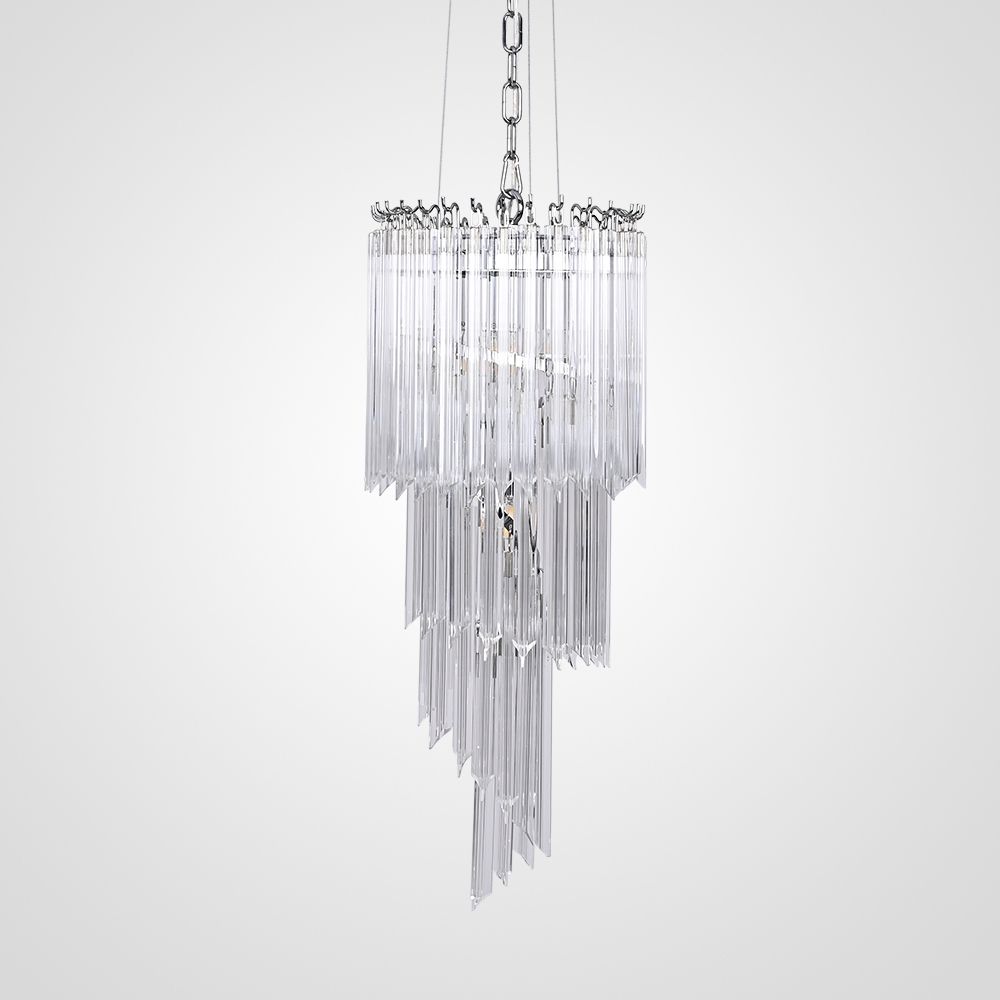 Подвесная Люстра Odeon Chandelier Helix Clear 29 By Imperiumloft