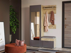 Прихожая Livorno 3 дуб бунратти / софт графит