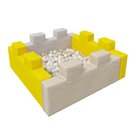 Сухой бассейн Romana «Форт» (пастель), 300 шариков (Пастель микс)