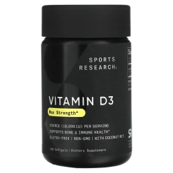 Sports Research Vitamin D3 5,000 IU 120 softgels , Витамин Д3
