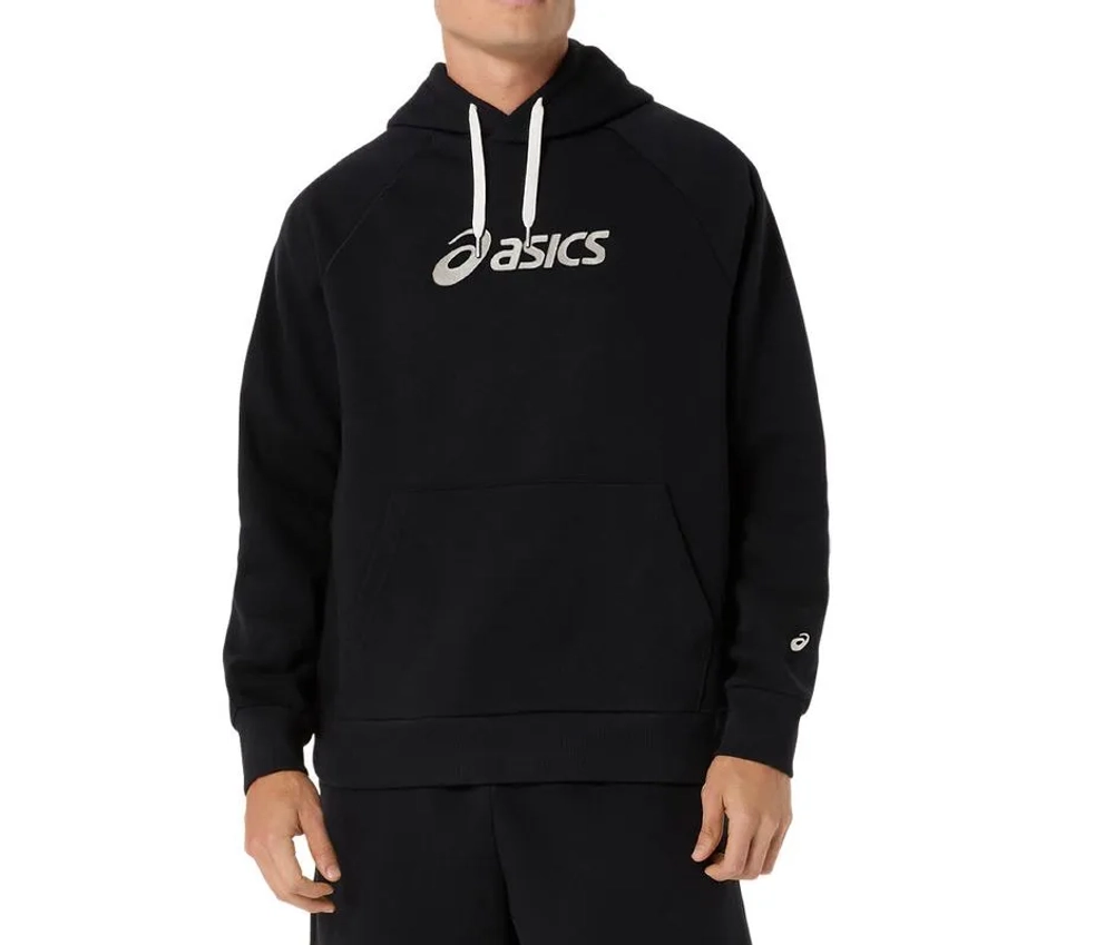 Куртка теннисная Asics Logo Fleece Hoodie - performance black