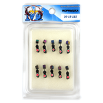 Мормышка "Муравей" с глазком и лыской + подвеска (2мм, 0.3гр)