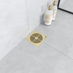 Душевой трап Boheme Smart Design 984-15-G15x15cm, нержавеющая сталь ЗОЛОТО