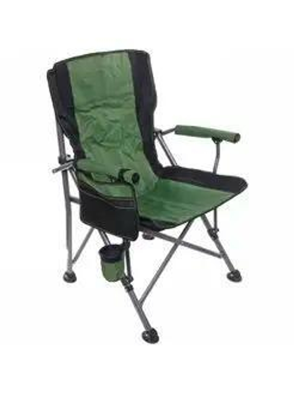 Кресло кемпинговое с подстаканником зелёный XY-812