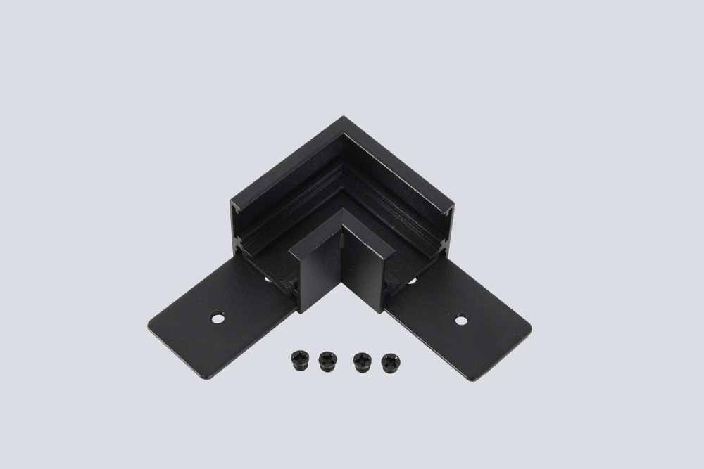 Соединитель для магнитного накладного шинопровода угловой Crystal Lux Space Easy CLT 0.214 04 BL
