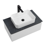 Мебель для ванной со столешницей и накладной раковиной Cezares SLIDER 80 Bianco Opaco SLIDER-800-1C-SO-BO