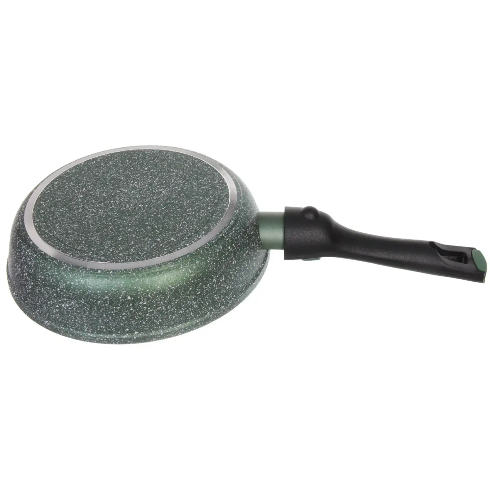 Сковорода «BAROLY» GREEN 20см индукционная каменная крошка, съемная бакелитовая ручка
