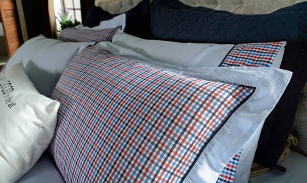 Комплект постельного белья Richmond Blue-Red Check от Casual Avenue Турция детали