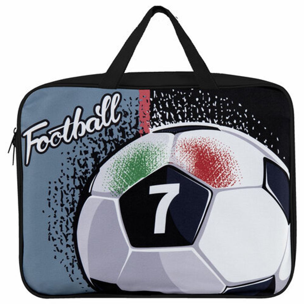 Папка на молнии с ручками BRAUBERG А4, 1 отделение, полиэстер, ширина 80 мм, "Ball", 271129