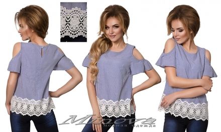 Блуза 4062 (синий) Minova