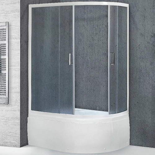 Душевой уголок Royal Bath RB8120BK-C 120х80 матовый