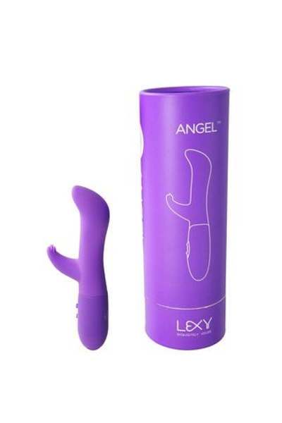 Фиолетовый вибратор Angel - 17,5 см. (Цвет: фиолетовый)