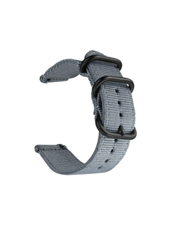 Ремешок 24 мм Nylon Light нейлоновый для Suunto 9 Baro, Suunto 7, D5, Suunto Spartan Sport (Серый)