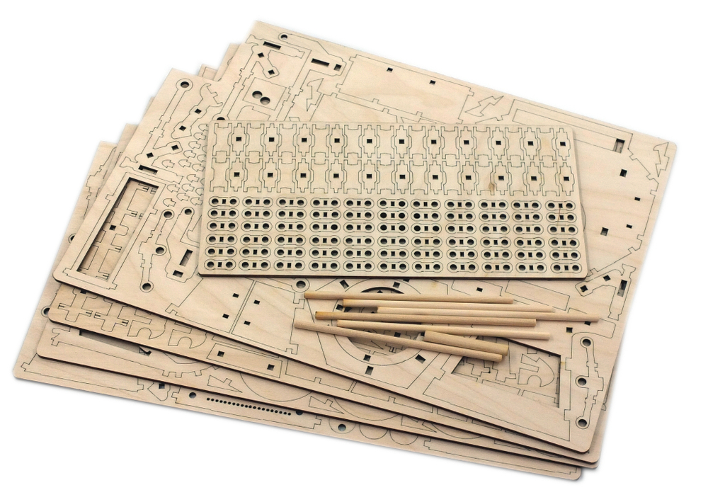 Конструктор 3D деревянный подвижный Lemmo Танк МС-1 (Т-18)