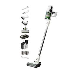 Пылесос вертикальный аккумуляторный на подставке Greenworks 24В GD24SVK4D с АКБ и ЗУ