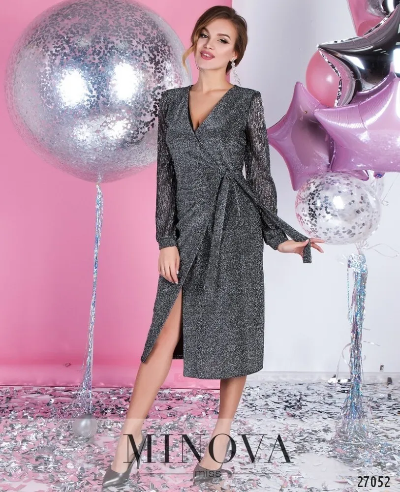 Платье 1120-серебро Minova