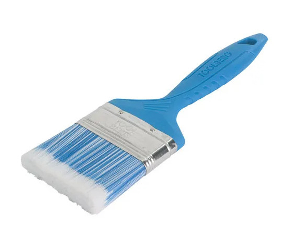 Кисть плоская Лазурит-Стандарт пластиковая рукоятка 63мм