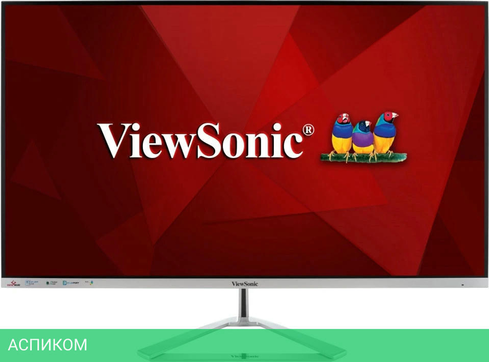 Монитор ViewSonic VX3276-MHD-3 серебристый (VS18391)
