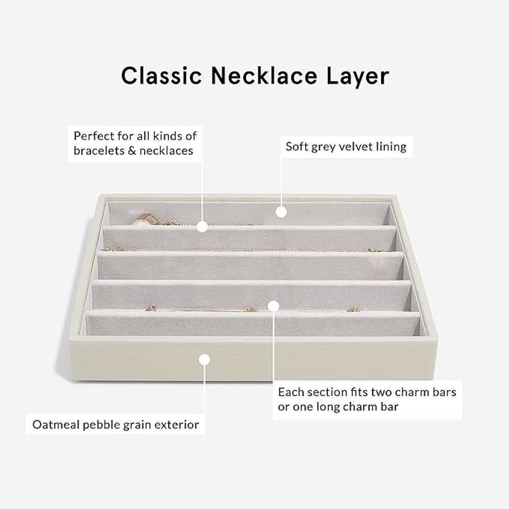 Органайзер для украшений Stackers Classic Necklace Layer (Putty Croc)
