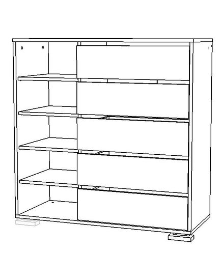 Комод НАПОЛИ-3  правый