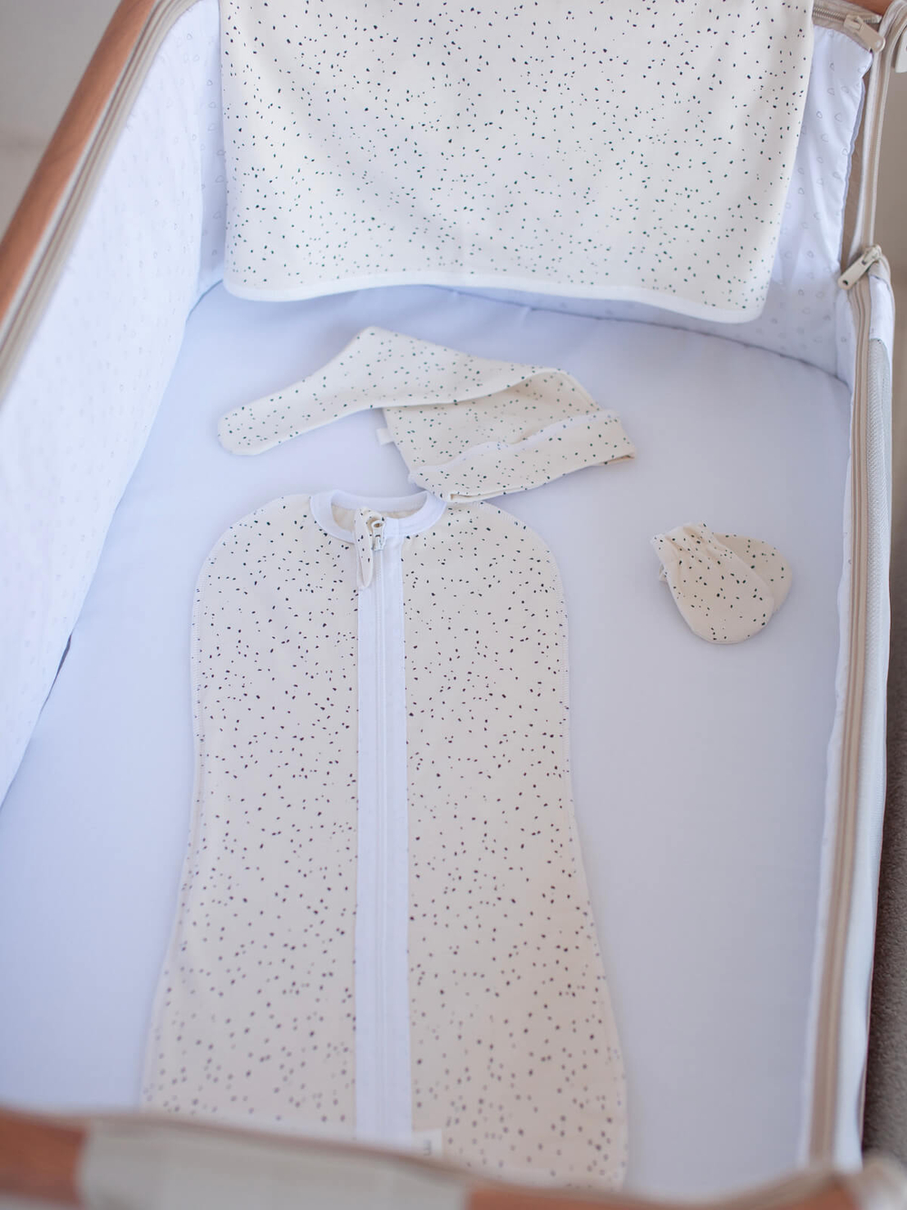 Пелёнка-кокон Mjölk Шоколадная крошка, уценка