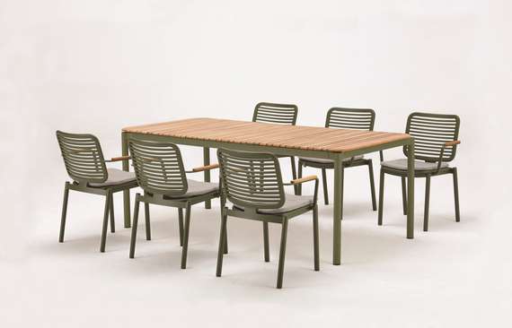 Уличный стол Armona 200х100 см, зеленый