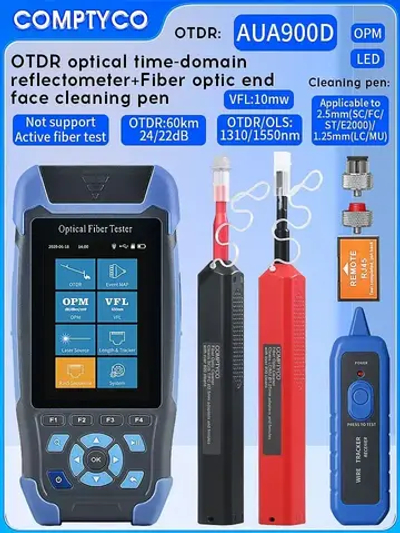 COMPTYCO OTDR AUA900D Интерфейс UPC 1310 1550nm 60km otdr оптический рефлектометр ОТДР Тестер волоконно-оптических кабелей VFL OPM OLS RJ45
