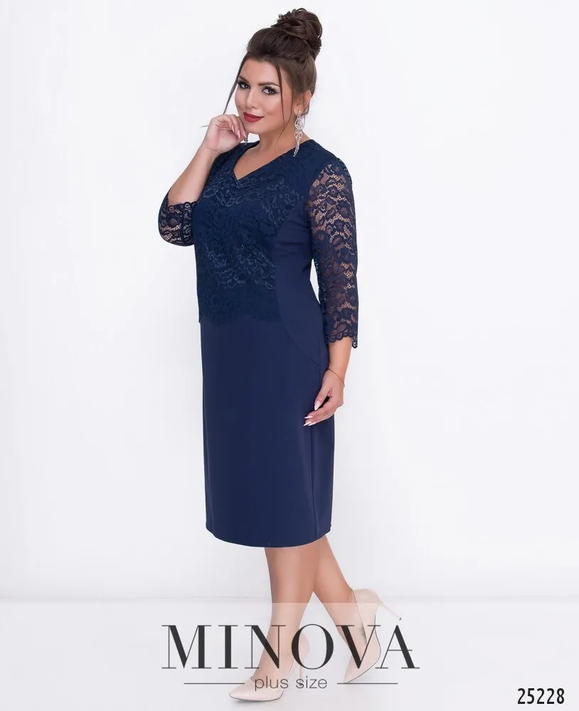 Платье 314-синий Minova