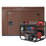 Генератор бензиновый SUNREKA G8500TFEAX с кожухом Geon 1200 RAL 8017