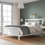 Каркас кровати - IKEA HEMNES, 200х140 см, матрас средне-жесткий, белый, ХЕМНЕС ИКЕА
