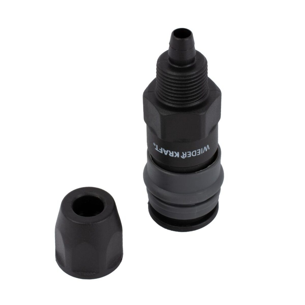 WDK-840SP Композитное пневматическое быстроразъёмное соединение с креплением шланга, диаметр 8/12мм