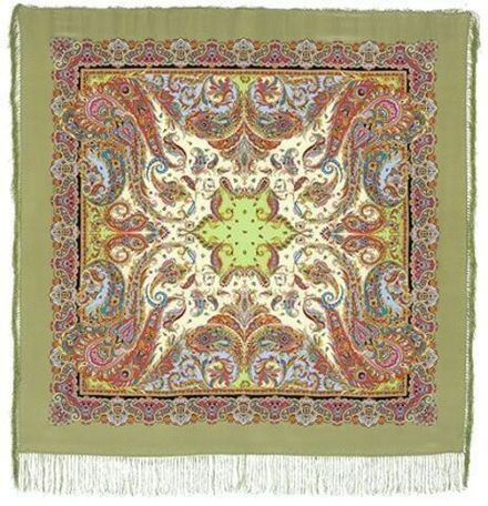 Павловопосадский платок Восточные сладости 1429-2