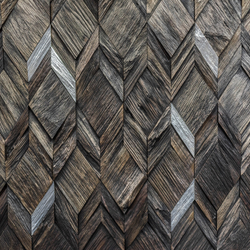 Деревянная мозаика для стен Wood Mosaic Вира эбен