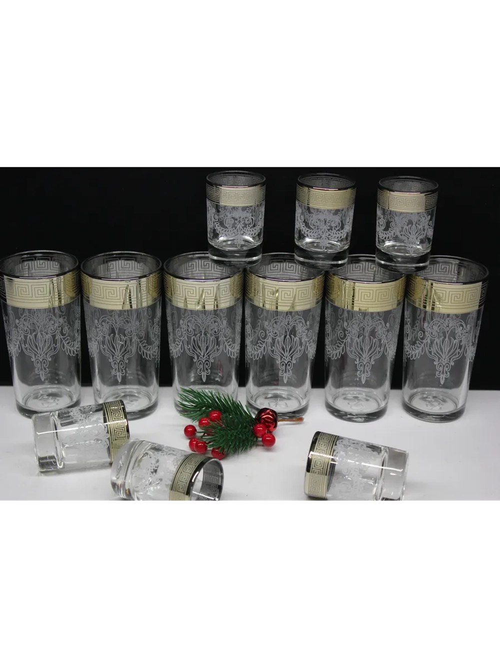 Набор 12 предметов стакан и стопка