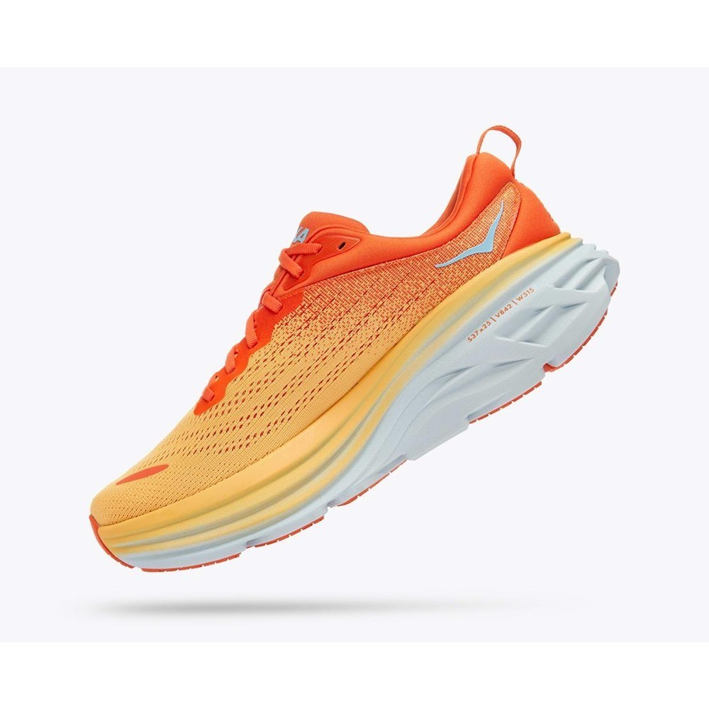 Кроссовки мужские HOKA M BONDI 8 Puffins Bill / Amber Yellow