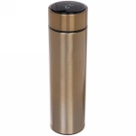 Термос 500мл «Стиль» с датчиком температуры и ситом, золото