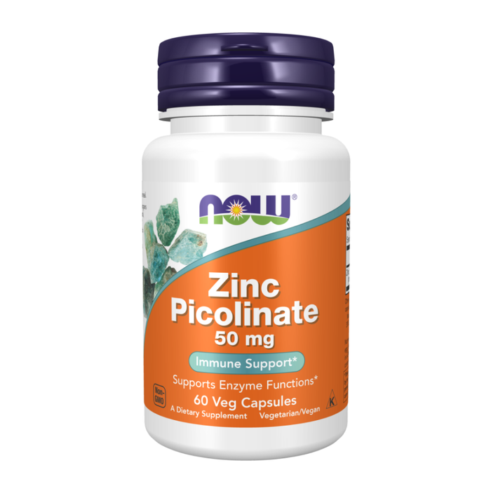 Пиколинат Цинка, Zinc Picolinate 50 mg, Now Foods, 60 капсул