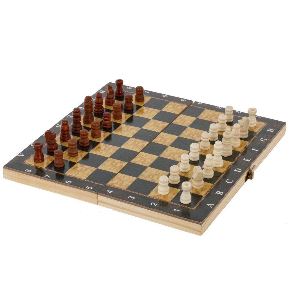 GAEM Игра настольная 3 в 1 (шахматы, шашки, нарды), L24 W12 H3 см