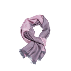 Плед-шарф шерстяной 30x200 Alpaka розовый Франция фрагмент