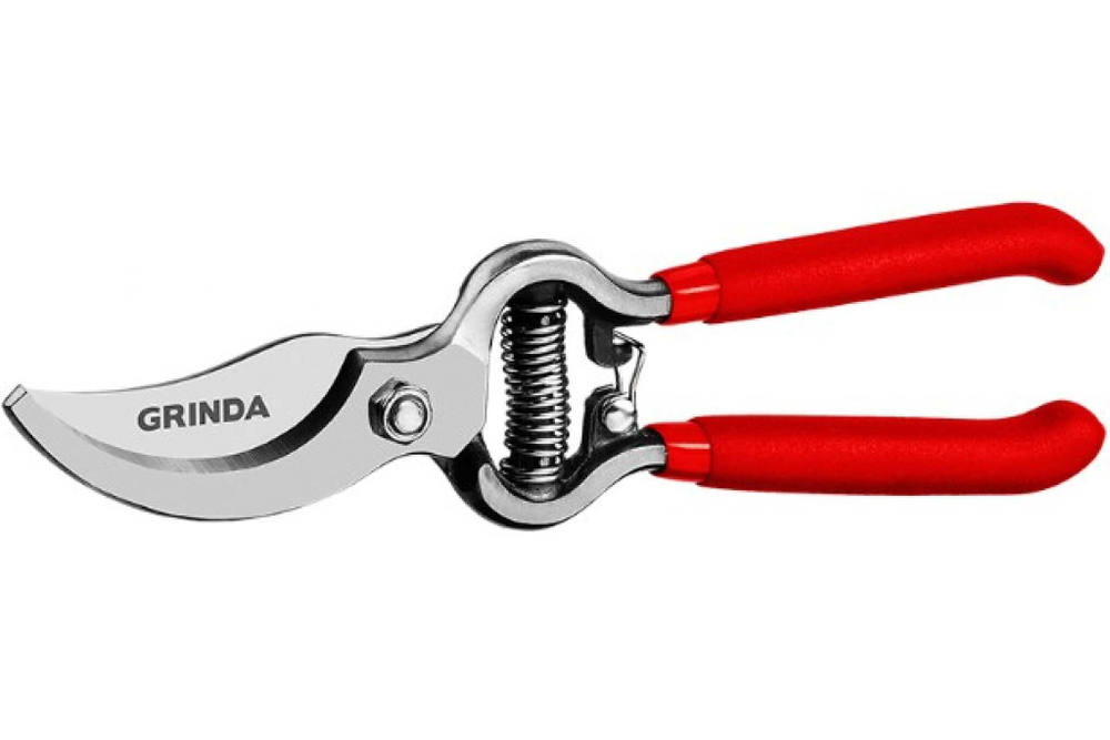 Секатор GRINDA 200 мм, цельнокованый, с эргономичными рукоятками, плоскостной секатор (12 шт)