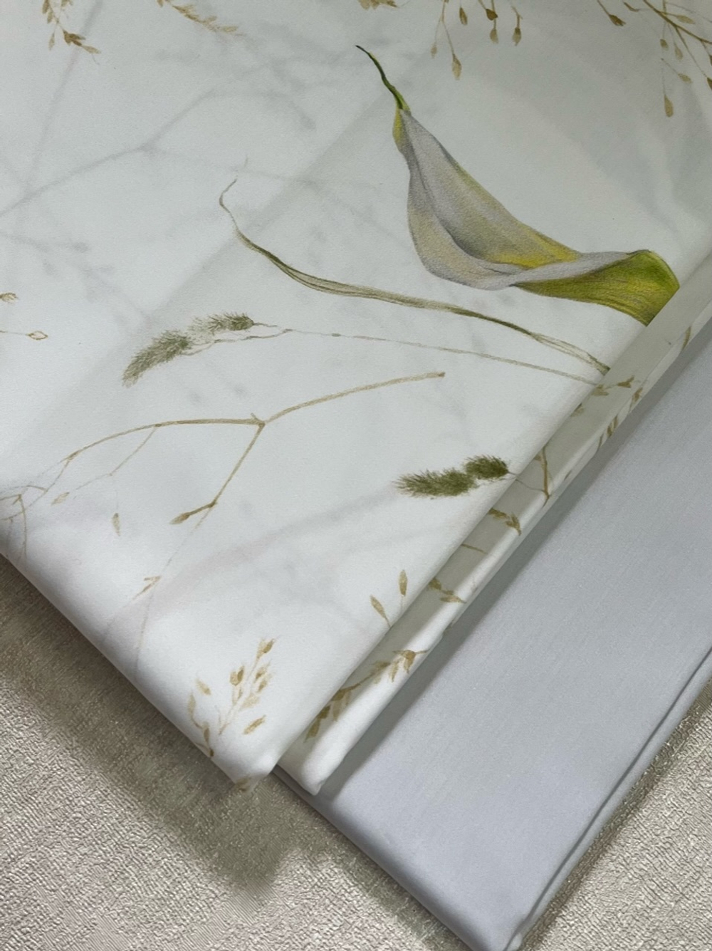 Постельное белье 2 спальное евро Mirabello Calle белое