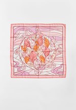 Шелковый платок Qyzgaldaq PINK 90×90