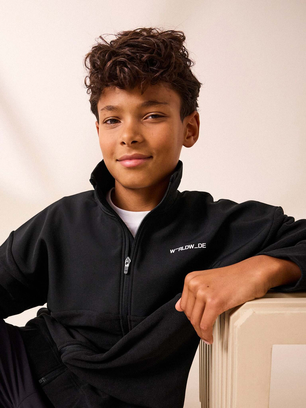 Толстовка на молнии для мальчика Next 784-427, Черный